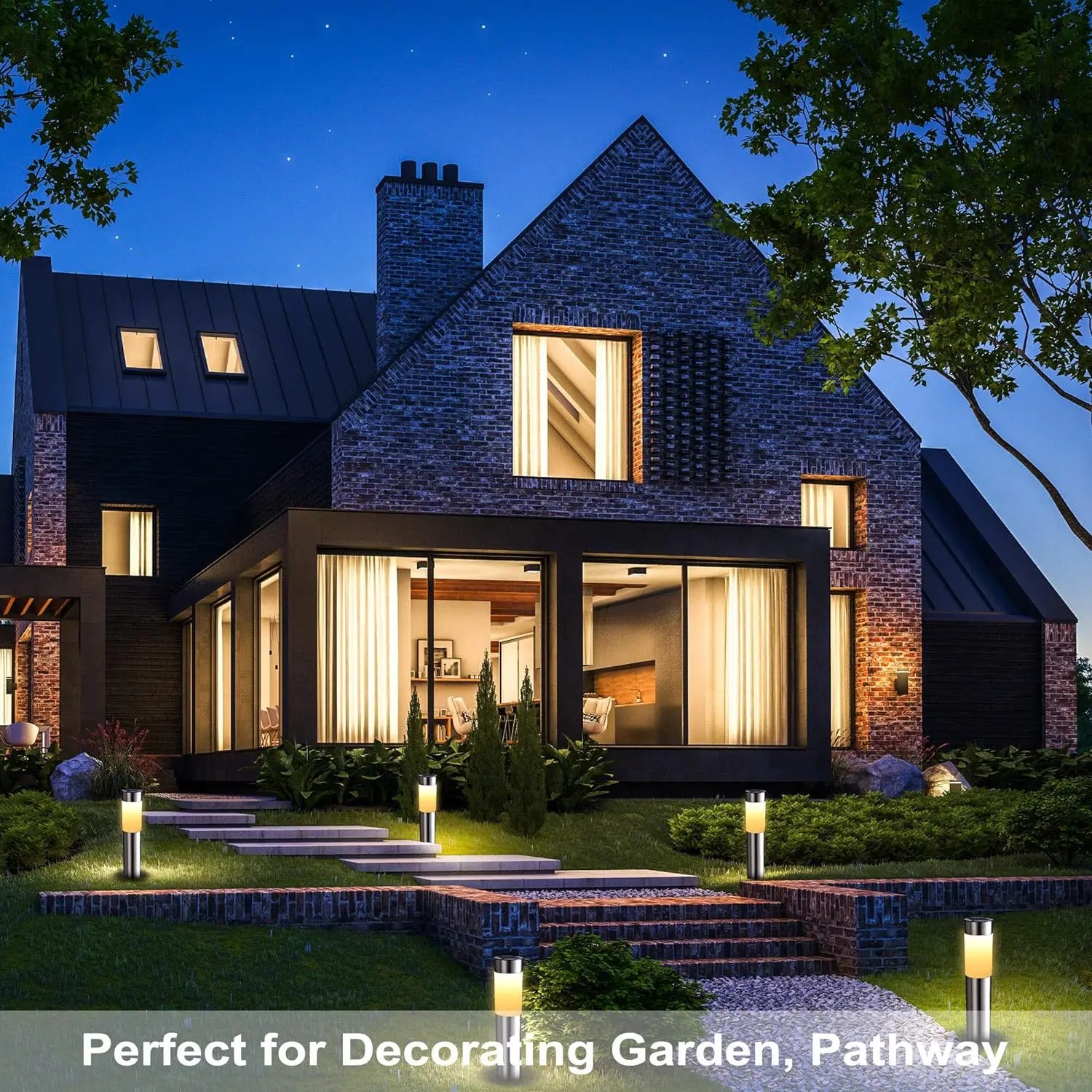 Solar Garden Pathway Lights – Outdoor LED Ground Lights (Pack Options)