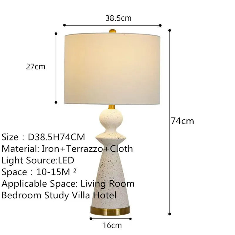 Contemporary Luxury Table Lamp LED American Creativity Living Room Bedroom Study Villa Hotel Bedside Household Desk Light