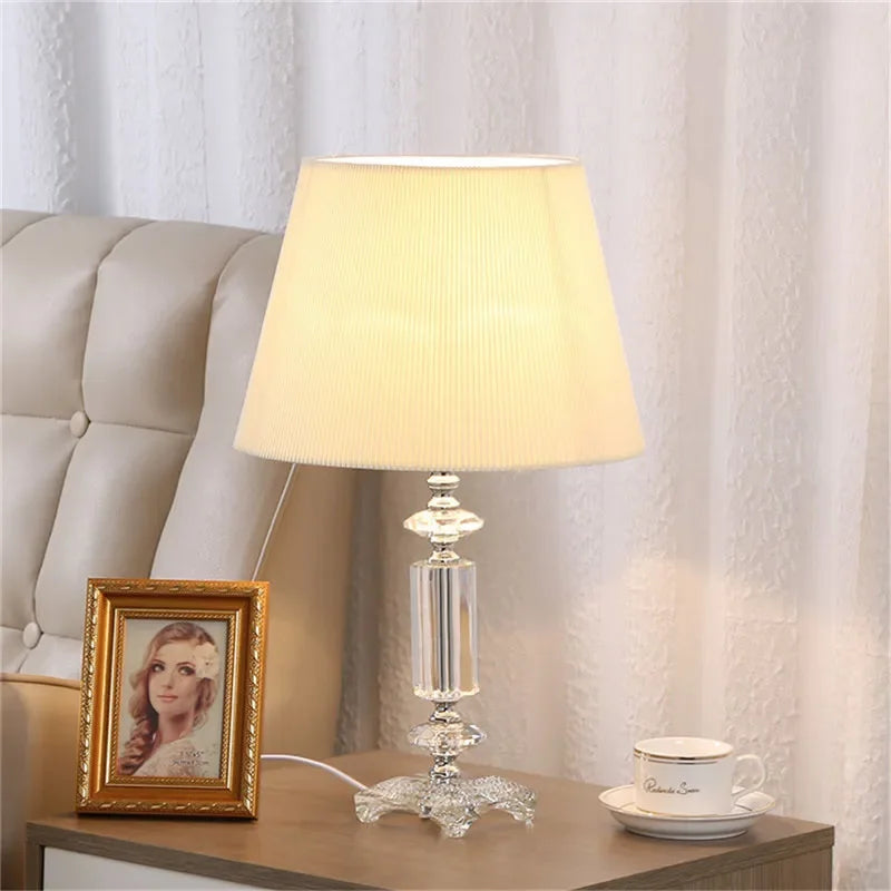 Luxury Crystal Table Lamp  Fashion Modern Living Room Bedroom Study Villa Hotel Home Decoration Lightled lamp led lamp