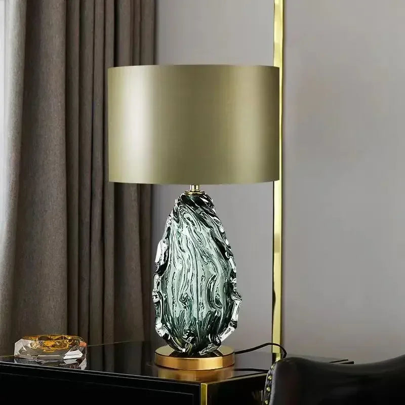 Nordic Modern Glaze Table Lamp Fashionable Art  Iiving Room Bedroom  Hotel LED Personality Originality Desk Light