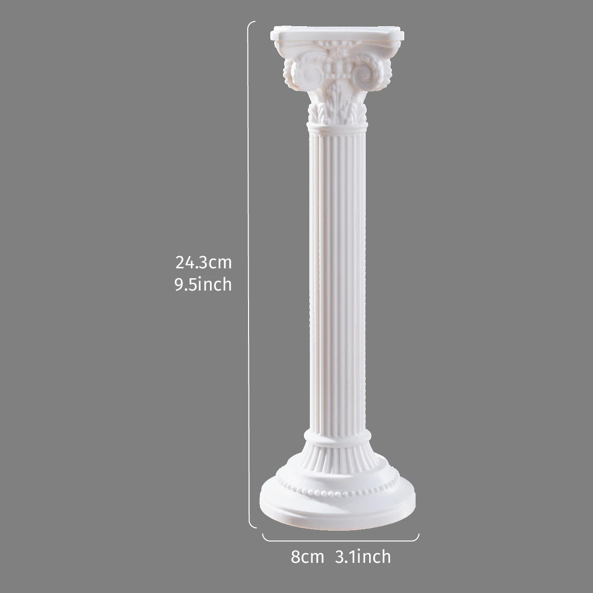 1PC, Roman column sculpture resin handicraft statues, festival decorative candlesticks, Roman column church decorations