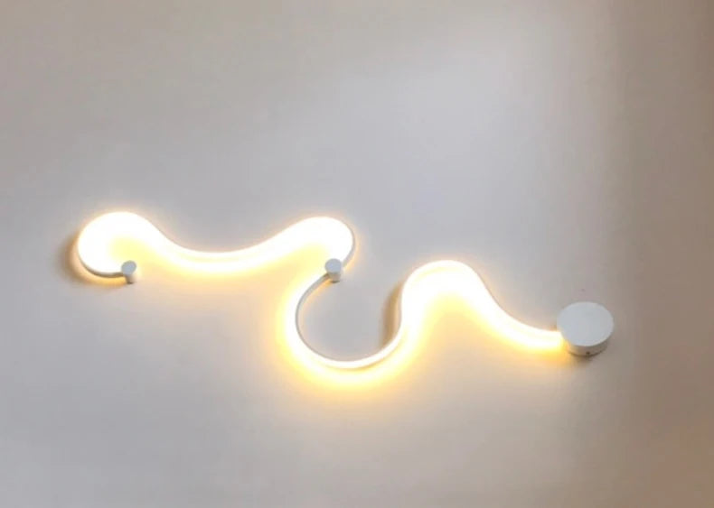 Black Modern Led Wall Sconce Lamp For Bedroom Living Room Hallway Stairs Home Minimalist Long Led Wall Light With Remote Control