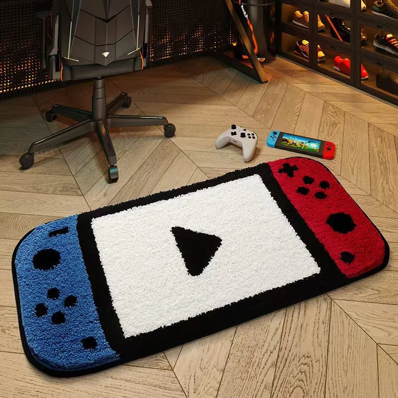 Gaming Rug for Kids Boy’s Bedroom Living Room Playroom  Non-Slip Gamer Carpet Children Gaming Area Rugs Home Decoration