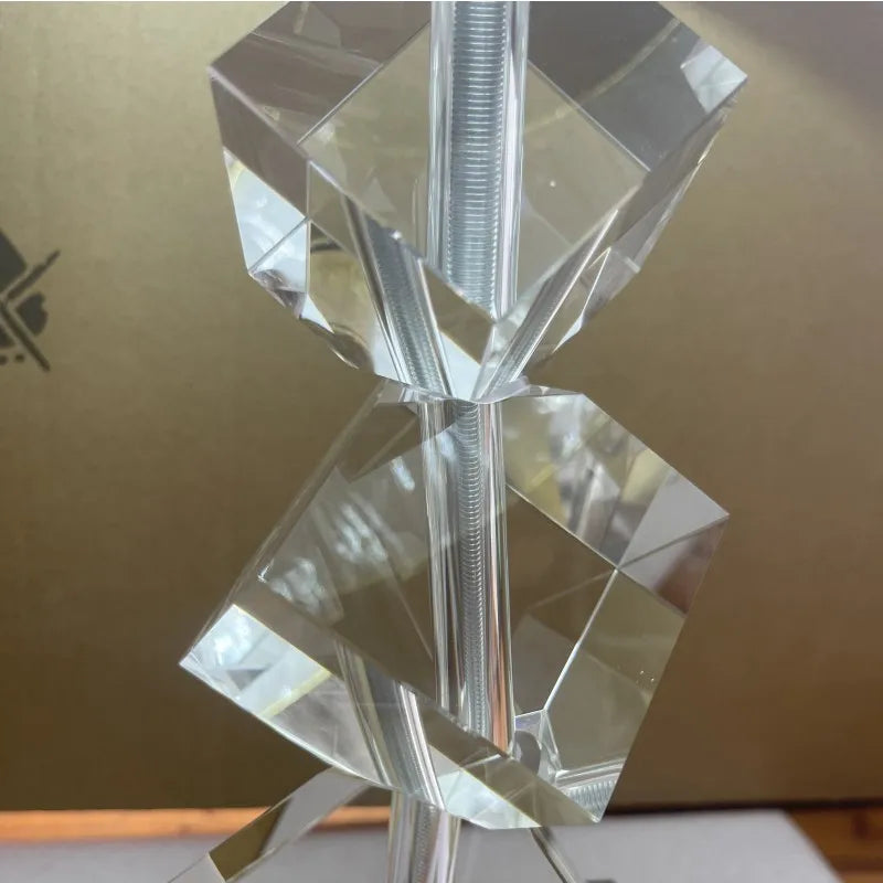 Modern Crystal LED Table Lamp Simple Luxurious Creative for Home Decor Living Room Bedroom Bedside Decorative Table Lighting