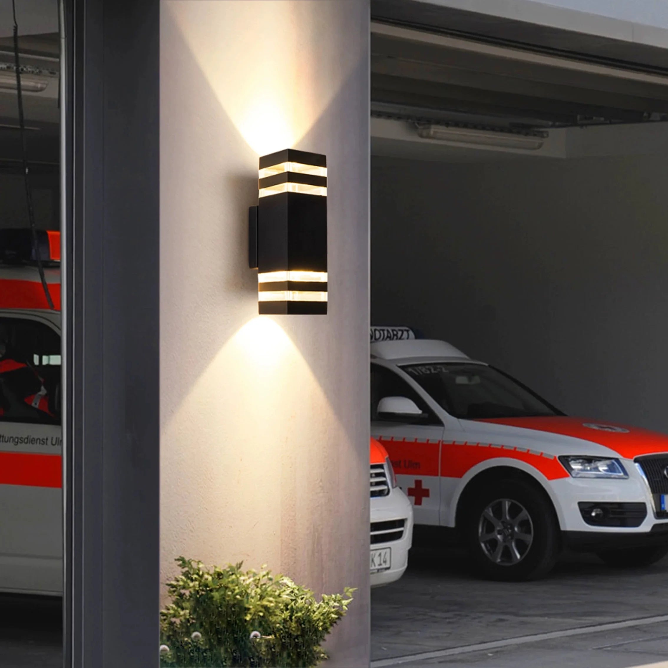 Outdoor wall lights Exterior wall waterproof led wall washers Hotel entrance Upper and lower double-headed pillars Outdoor light