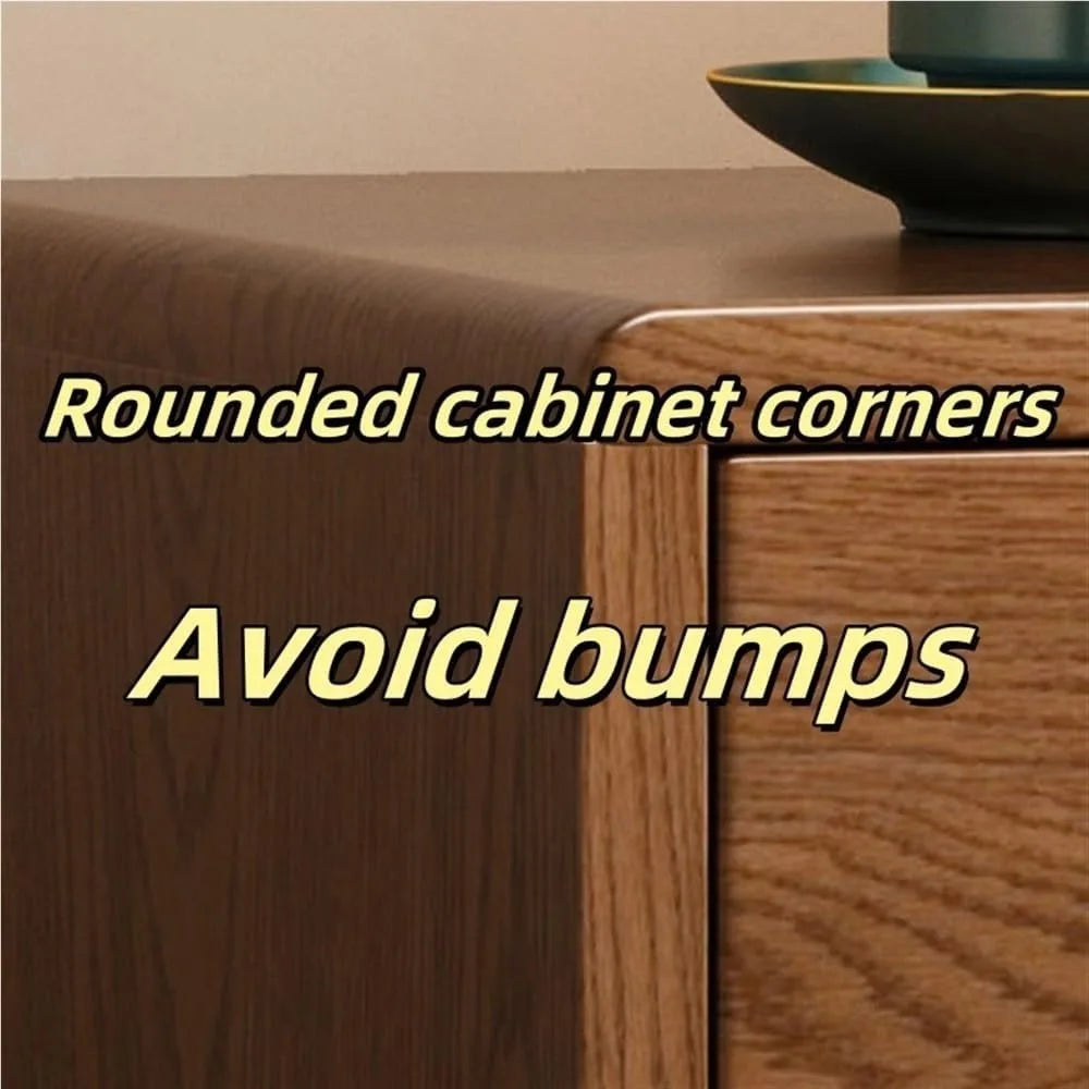 Modern Two-Drawer Wooden Nightstand for Bedroom and Compact Spaces