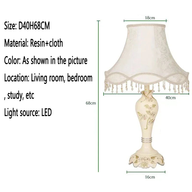 ABEL European Floor lamp Luxurious Living Room Bedroom Study Villa Hotels LED Warm Creativity Floor lamp Next To Sofa