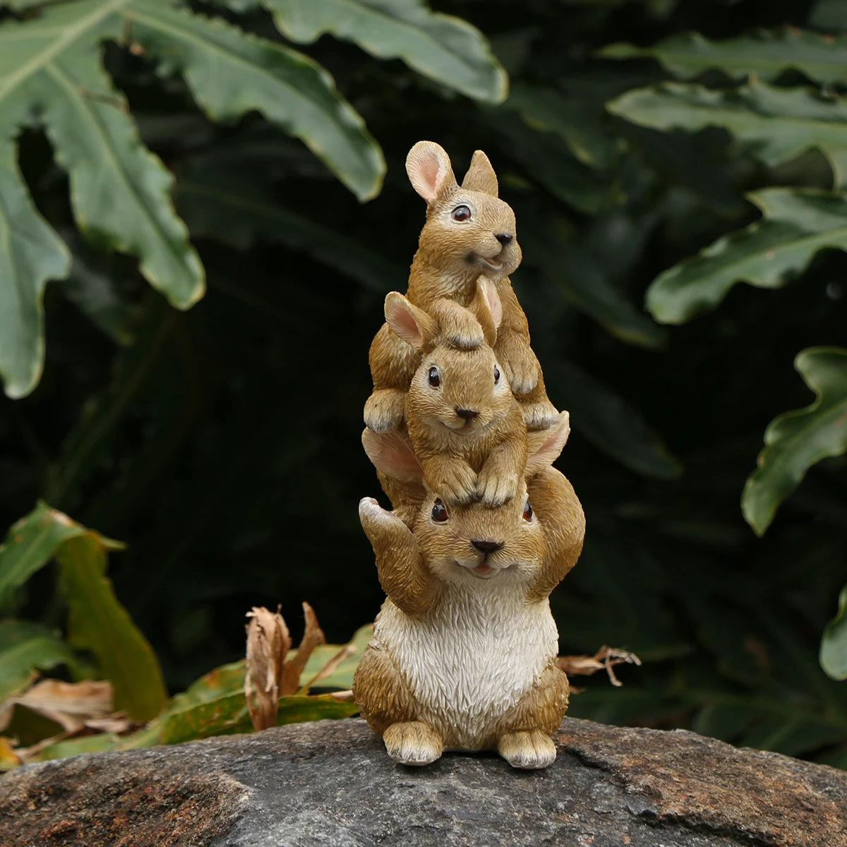 1pc Easter Figurine Rabbit Easter Bunny With Flower Crowns Easter Figurine Decorations For Table Decorations New Year Gifts