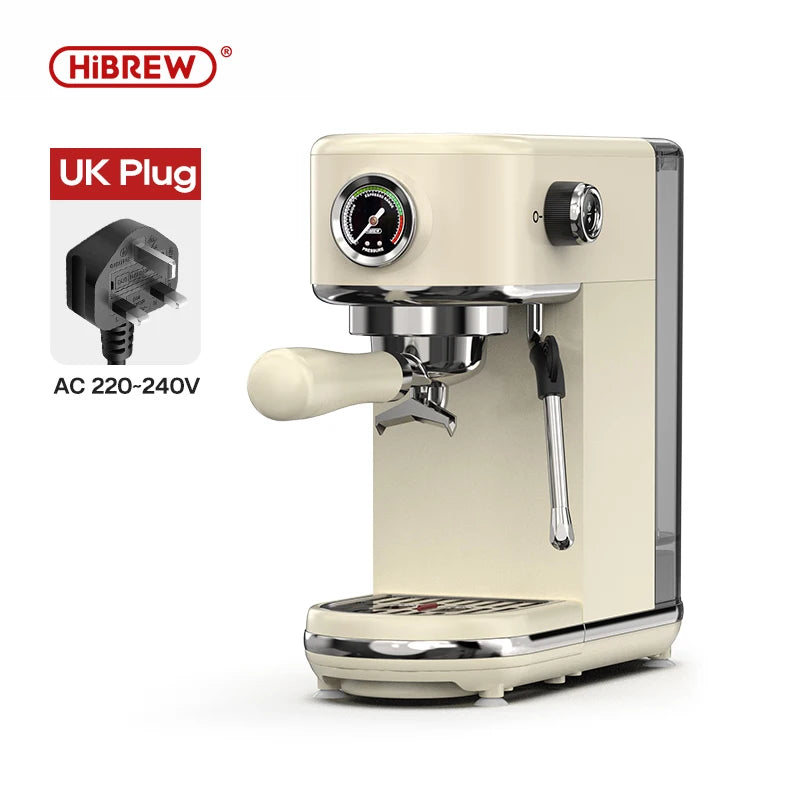 HiBREW 20 Bar Semi-Automatic Espresso Machine – Hot & Cold Cappuccino Maker (H10B)