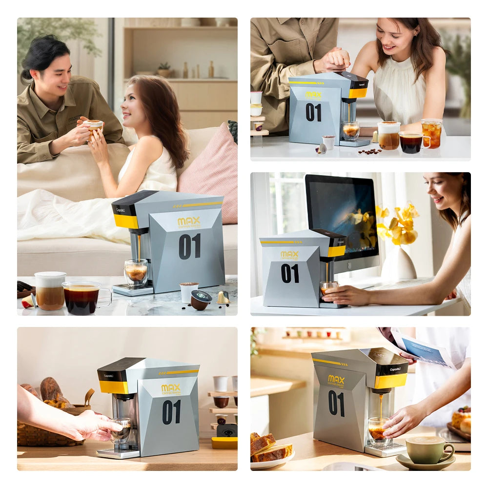 4-in-1 Multi-Compatible Espresso Machine – K-Cup, Nespresso Original, DG Capsules & Ground Coffee