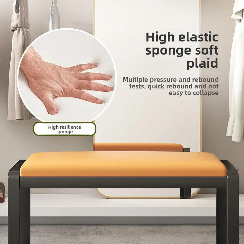 Light Luxury Square Stool Bench – Shoe Changing & Fitting Room Stool