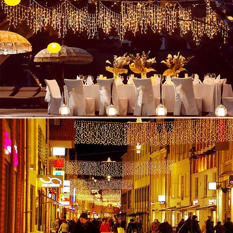 8 Modes USB Ice Stick Light String   Christmas LED Light Indoor Garland Home Party Garden New Year Bedroom Curtain Decoration