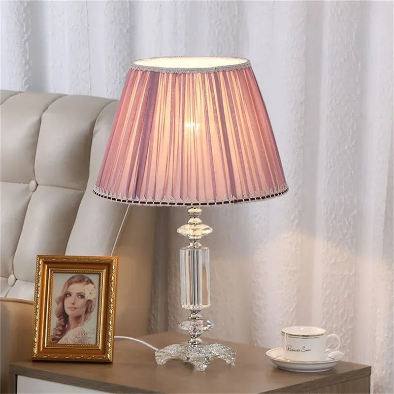 Luxury Crystal Table Lamp  Fashion Modern Living Room Bedroom Study Villa Hotel Home Decoration Lightled lamp led lamp