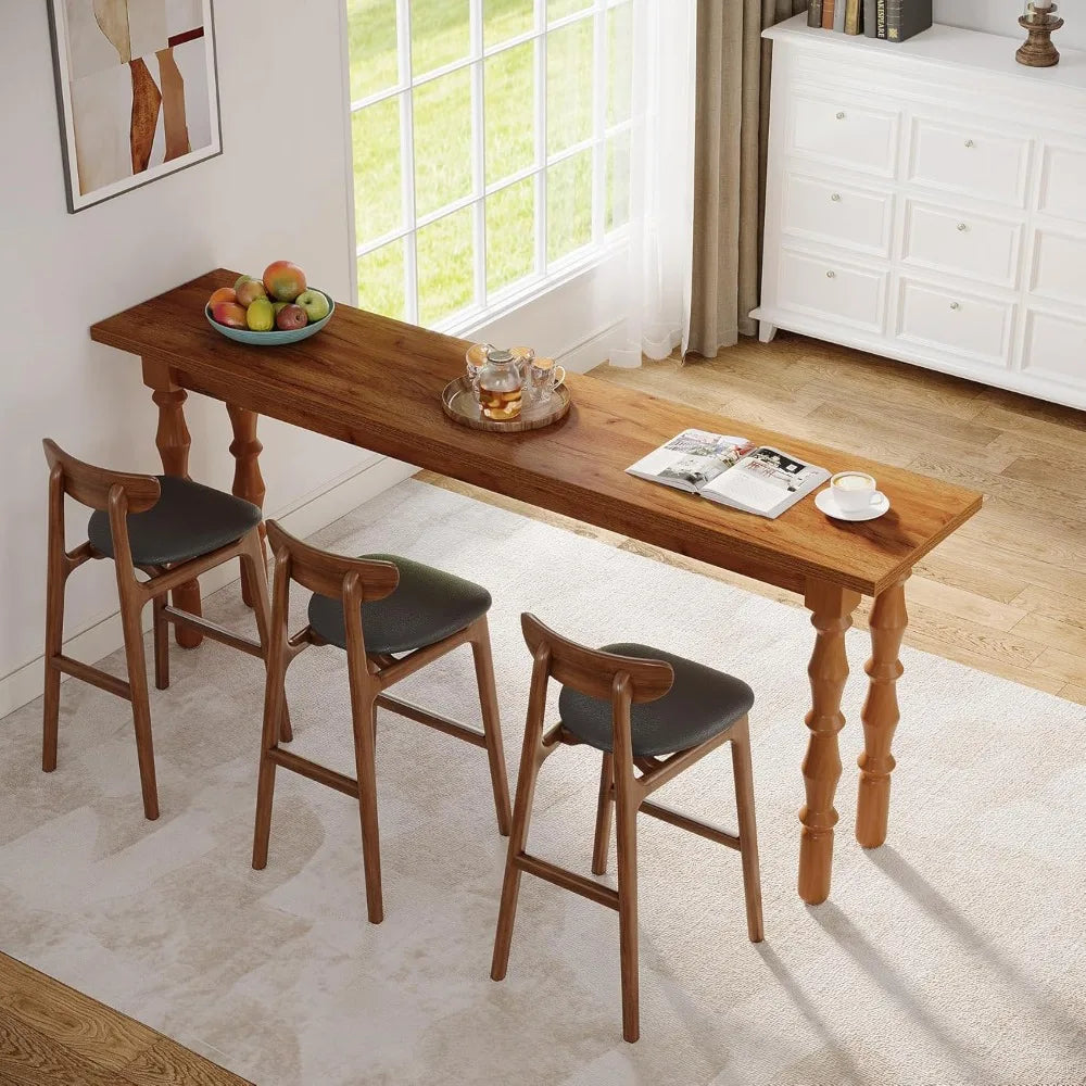 70.9-Inch Extra Long Console Table for Entryway, Narrow Sofa Table Behind Couch with Solid Wood Legs, Entry Accent Table