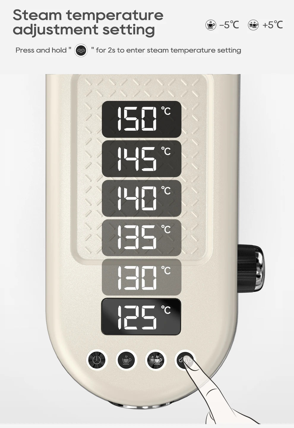 HiBREW 20 Bar Semi-Automatic Espresso Machine – Hot & Cold Cappuccino Maker (H10B)