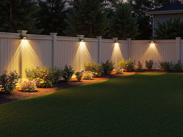 4/8/12-Pack Solar Fence/Step Lights, Cool/Warm White LED,  for Walls/Stairs/Yards/Pools