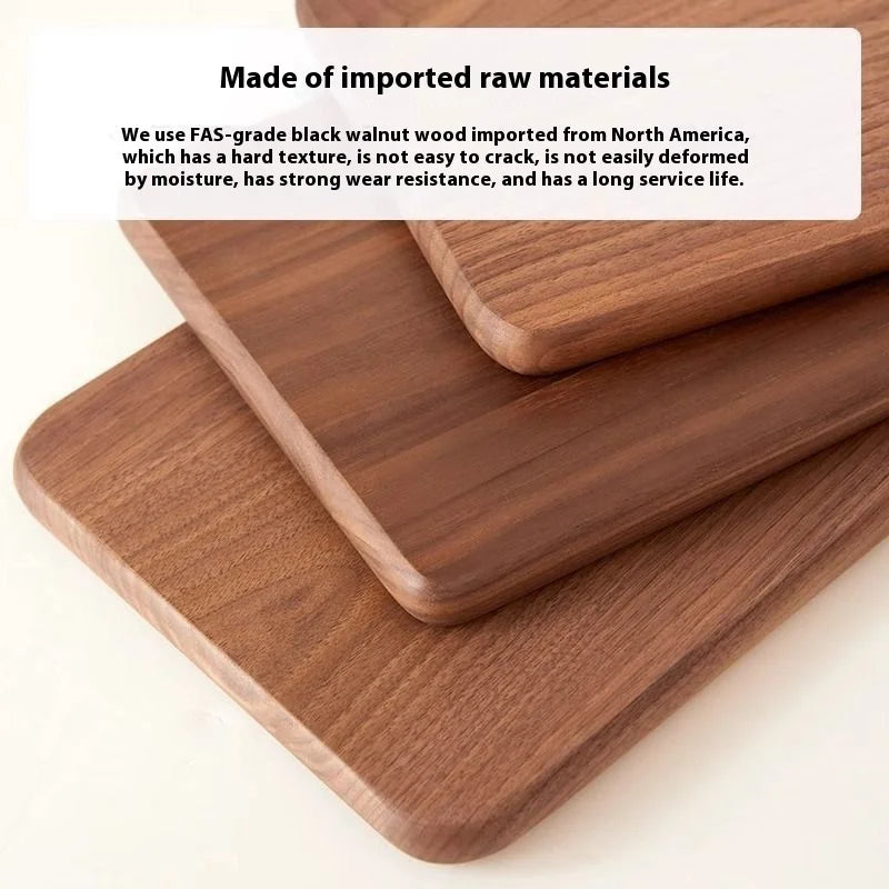 Solid Black Walnut Floating Shelf – Wall-Mounted Wood Ledge