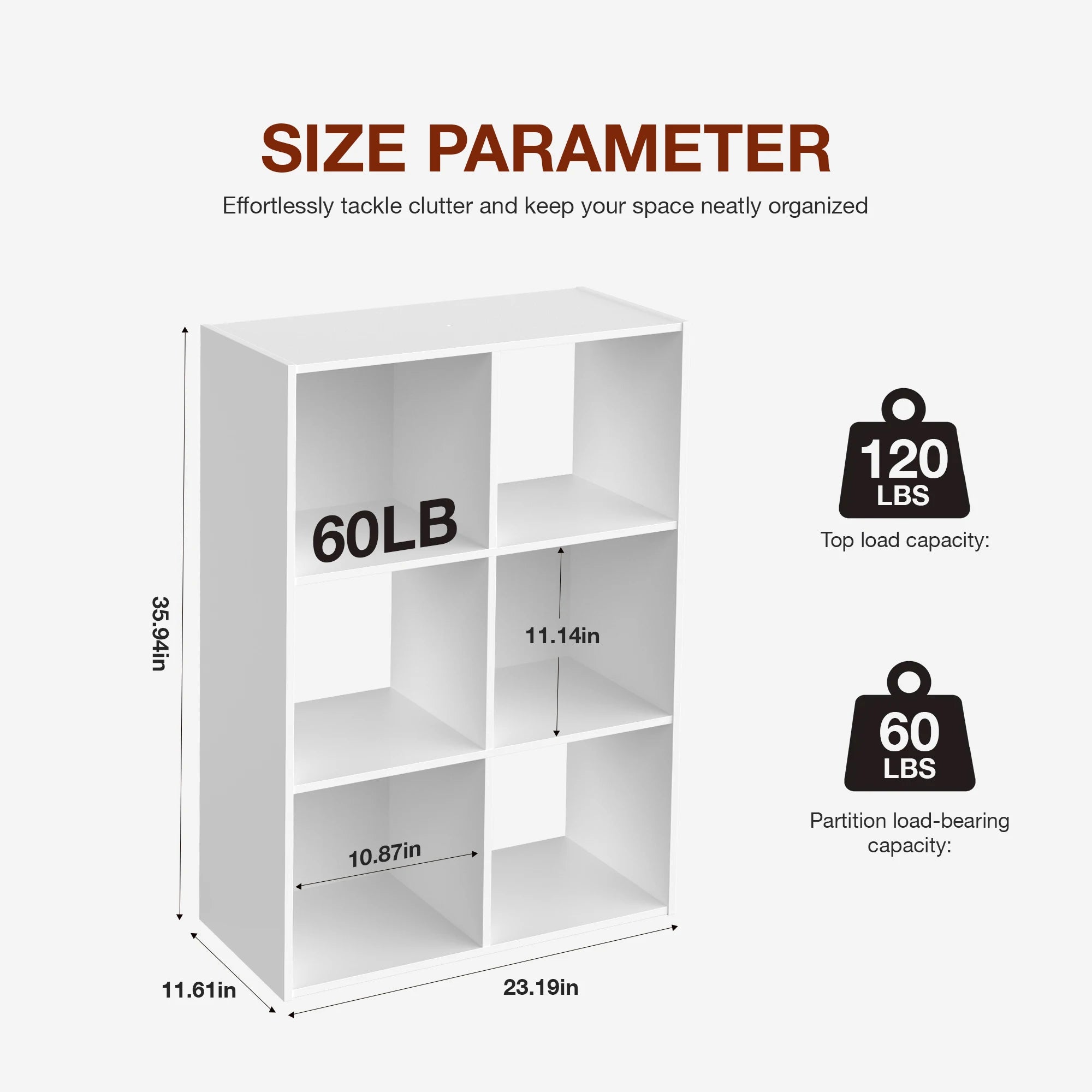 9 Cube Wooden Storage Organizer Shelf – Open Bookcase for Living Room & Home Office