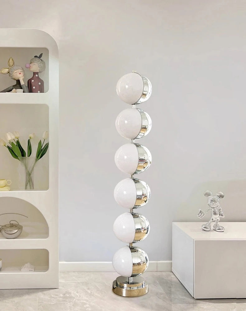 Modern minimalist LED floor lamp, living room, bedroom, study, Nordic Ins style creative remote control dimming vertical lamp