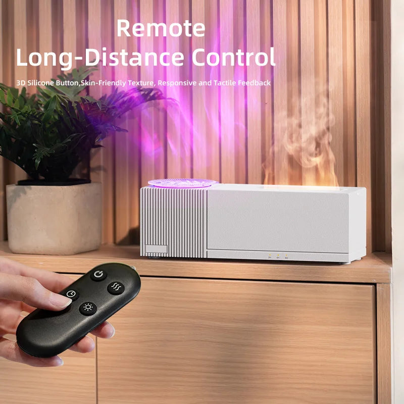 Colorful Flame Fragrance Diffuser 7 Kinds Of Simulated Flame Lamp Effects Delicate Spray Interior Decoration | Christmas Gift