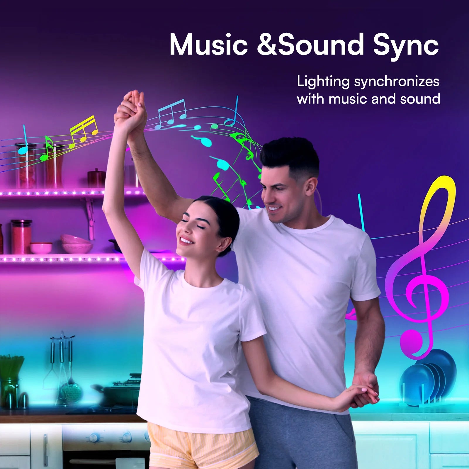 RGB LED Strip Lights – Indoor Decorative Lighting (Multiple Length Options)