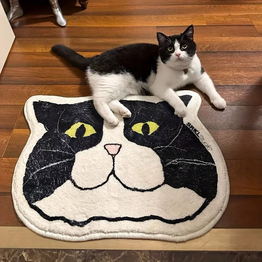 Cat-Themed Anti-Slip Floor Mat – Waterproof & Stain Resistant