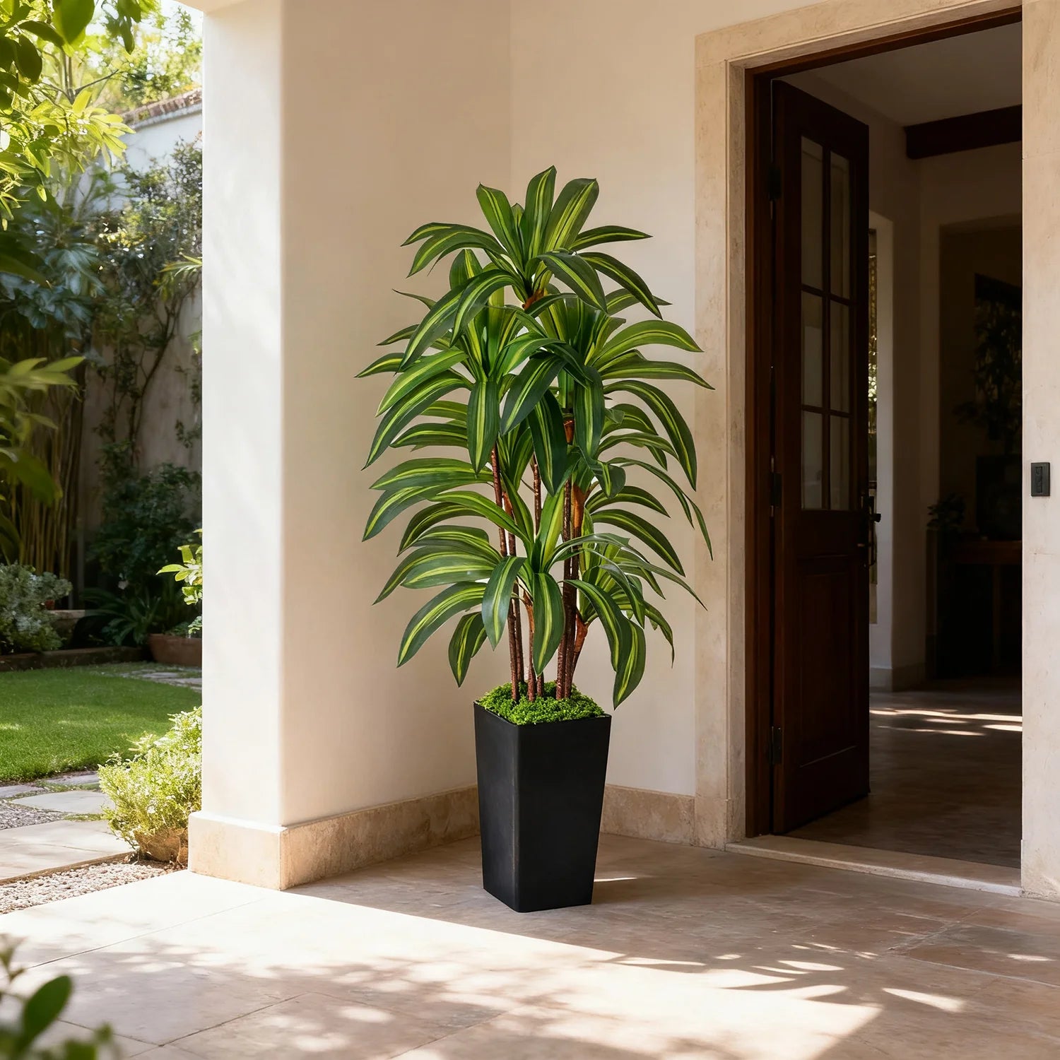 5 feet artificial Brazilian tree with potted artificial tree with artificial plant greening fake tree suitable for home use