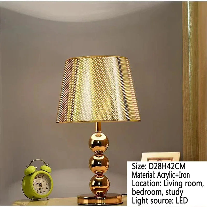 RONIN Nordic Modern Table Lamp Luxurious Living Room Bedroom Study LED Originality Bedside Desk Light