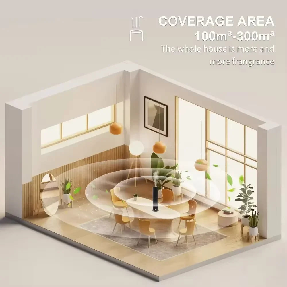 Bluetooth Smart Scent Air Machine Hotel Collection Diffuser for Essential Oil Waterless Diffuser for Home Hotel Room Fragrance