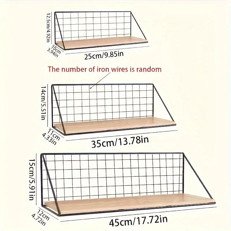 1pc/wall storage rack bedside punch-free shelf dormitory wall-mounted wall hanging basket partition storage rack