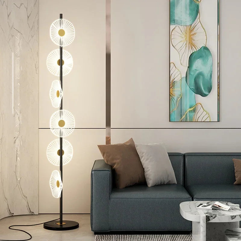 SAMAN Nordic Floor Lamp Modern Art Family Iiving Room Bedroom Creativity LED  Decorative Standing Light