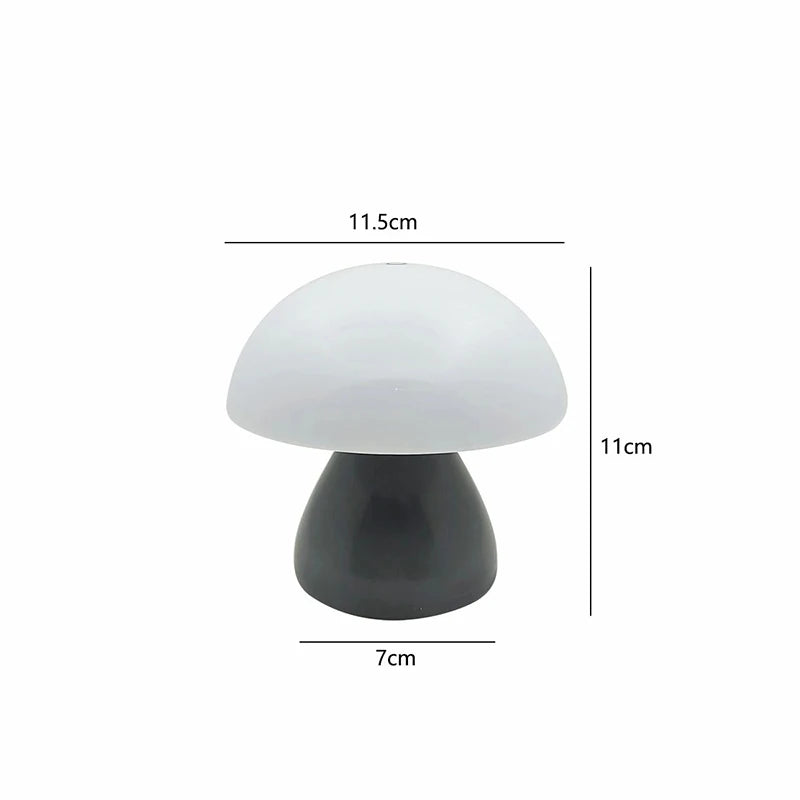 Mushroom Led Table Lamp Charging Touch Desk Coffee Bar, Hotel Bedroom Decoration, Nordic Creative Atmosphere, Small Night Light