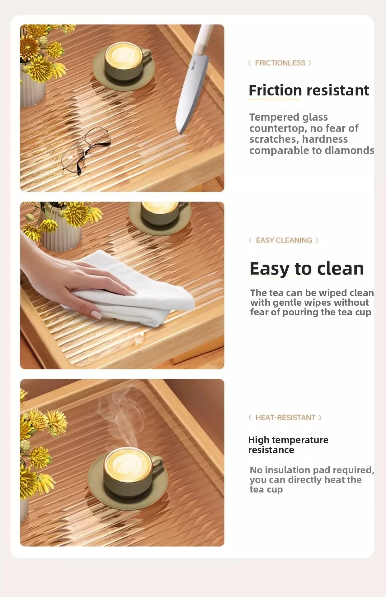 All solid wood bedside table Modern simple bedside table A few light luxury high-end home bedroom bedside storage table