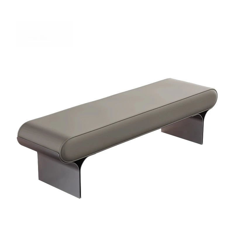 Leather Modern Entryway Bench – Minimalist Upholstered Accent Bench