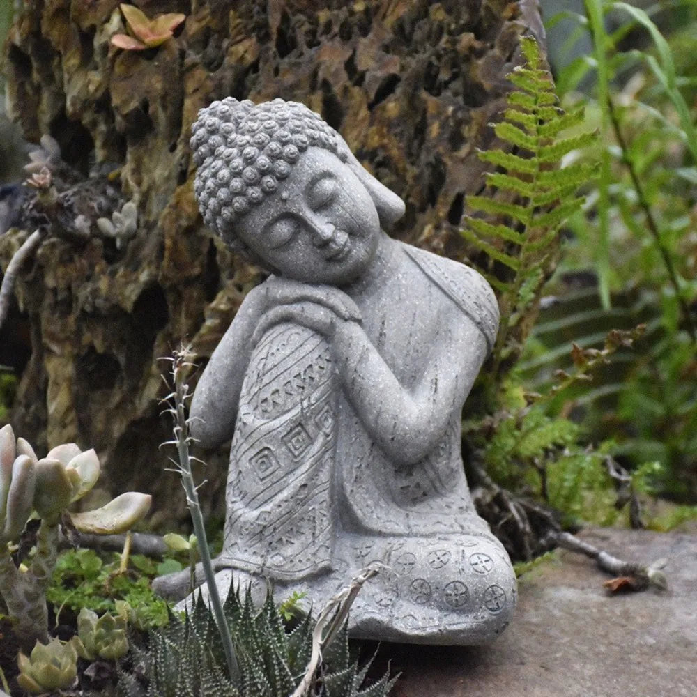 Garden 9.84inch Buddha Statue Resin Large Meditation Buddha Zen Decor Indoor Outdoor
