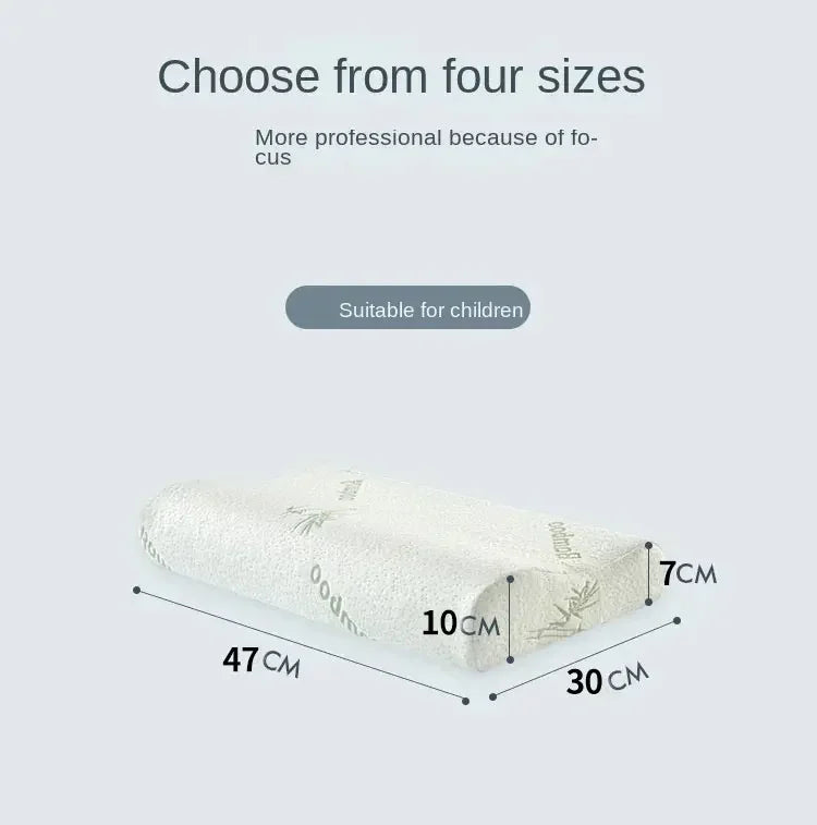 Bamboo Fiber Pillow Slow Rebound Health Care Memory Foam Pillow Memory Foam Pillow Orthopedic Pillows Support NeckRelief