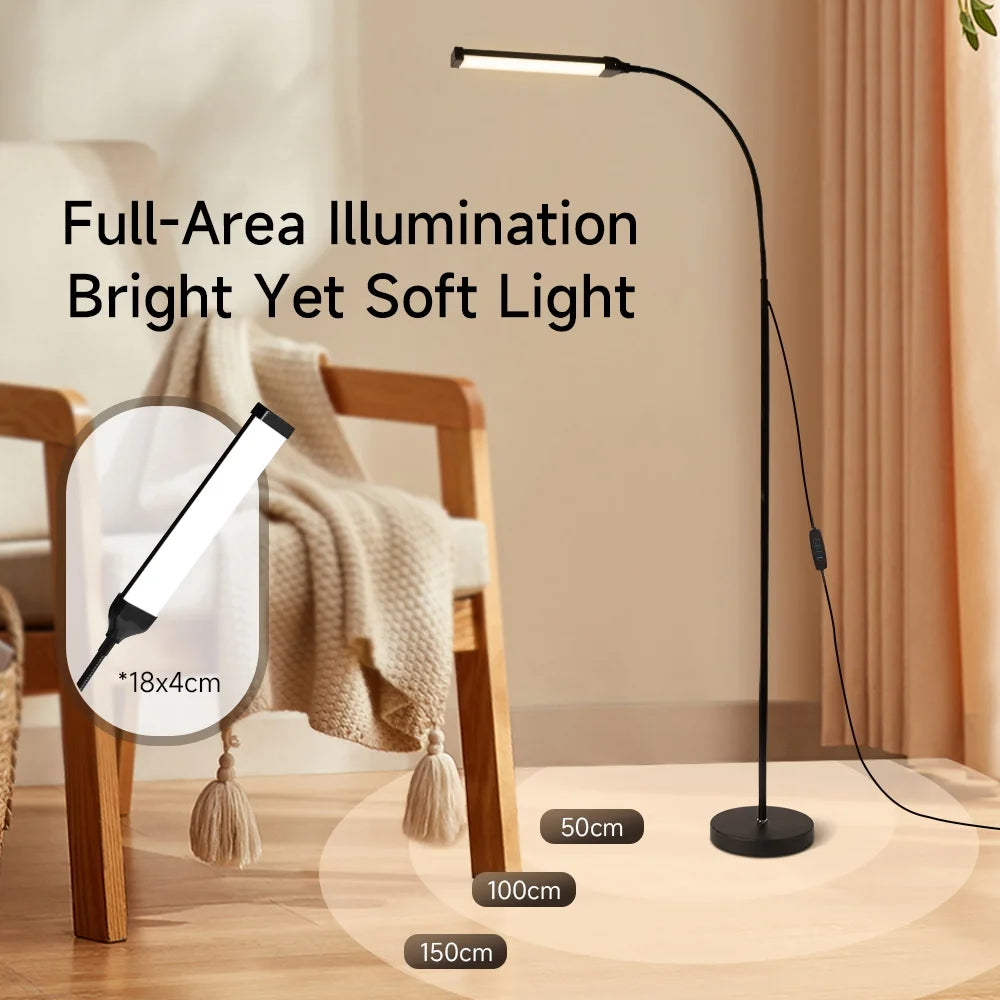 Modern Led Floor Lamp Living Room Dimmable Stand Floor Light Bedroom Led Bedside lamp Reading Lighting For Study Room Decoration