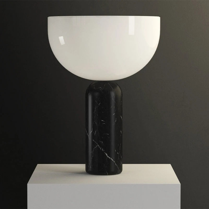 Danish Designer Luxury Marble Floor Lamp Minimalist LED Mushroom Table Light Acrylic Lampshade Decor Bedroom Bedside Study Hotel