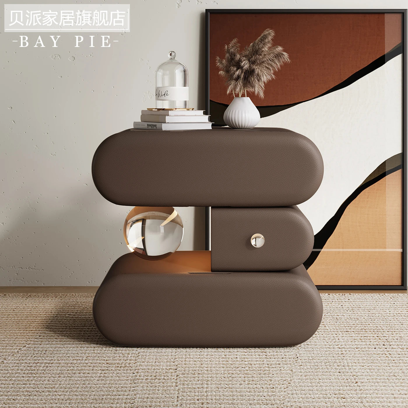 Luxury high-end Bedside tables Cream style solid wood Modern elegant Chest of drawers High end minimalism bedroom furniture