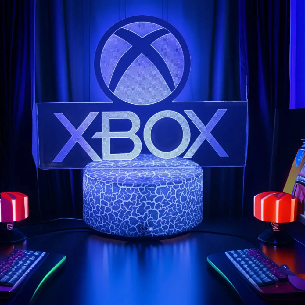 NEON GAMER 3D Lamp LED Night Light Gaming Setup RGB Children's Lamps Gamer Room Decoration Bedroom Table Lamp Personalized Gifts