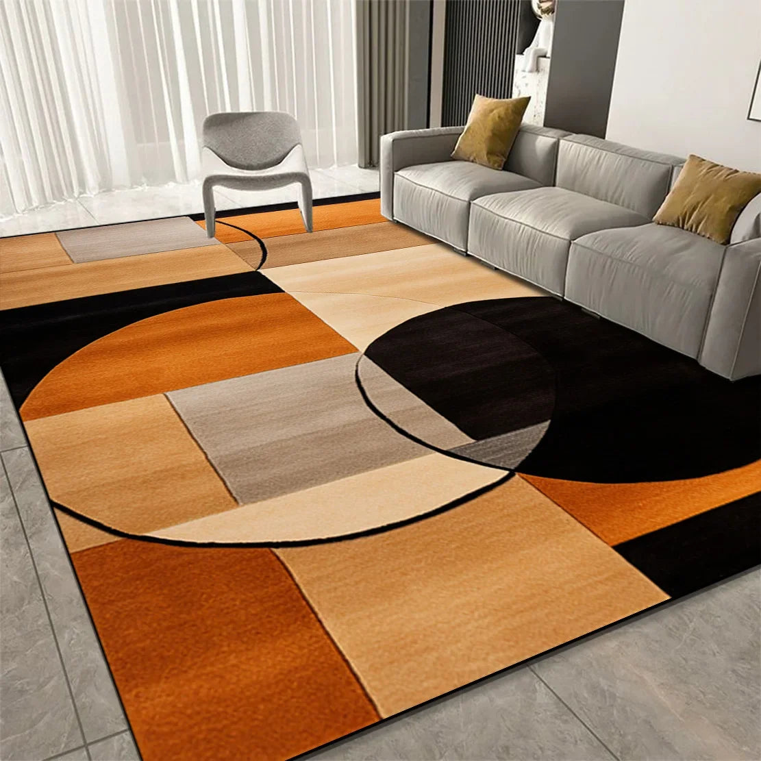 Luxury Geometric Carpets for Living Room Decoration Sofa Large Area Home Rugs for Bedroom Soft Non-slip Mat for Children Коврик