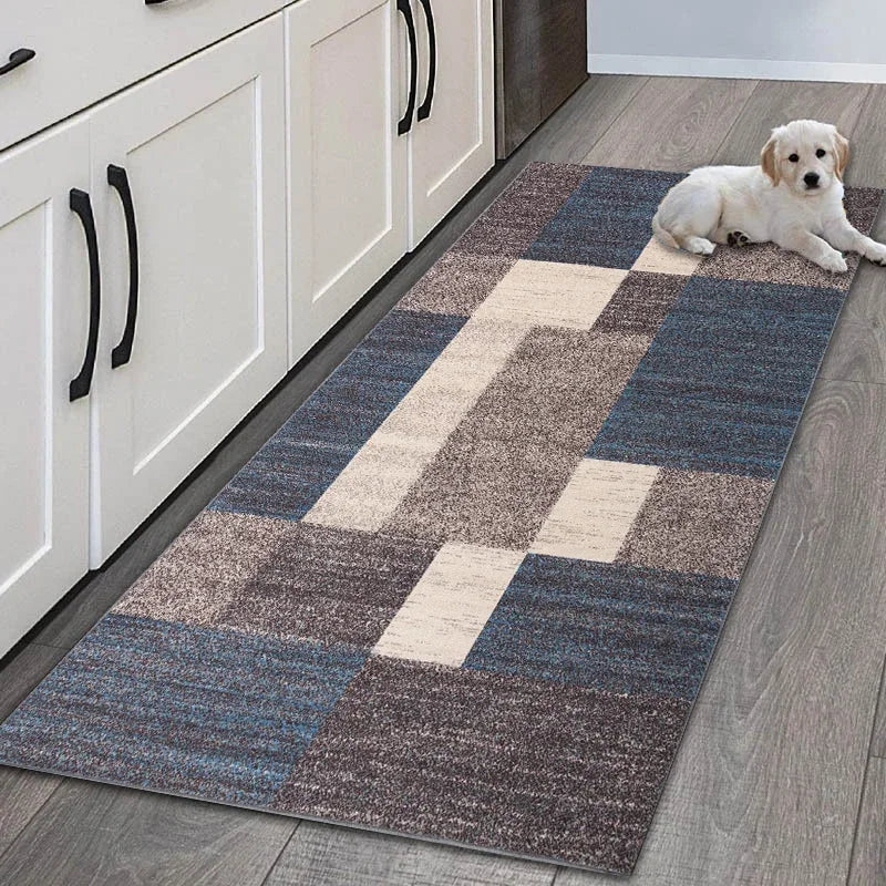 Modern Geometric Kitchen Mat Home Entrance Door Mat Anti-slip Carpets Living Room Decor Rug Nordic Balcony Floor Mats Carpets
