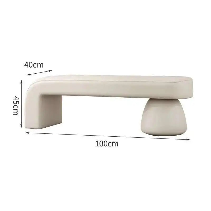 Nordic Shoe Changing Stool – Bedroom End-of-Bed Ottoman Bench