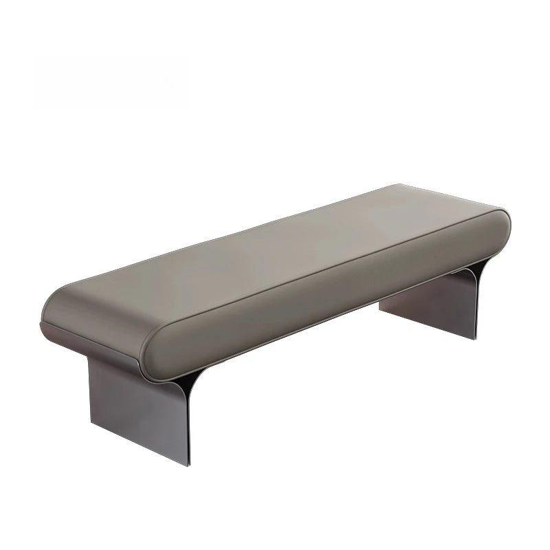 Leather Modern Entryway Bench – Minimalist Upholstered Accent Bench