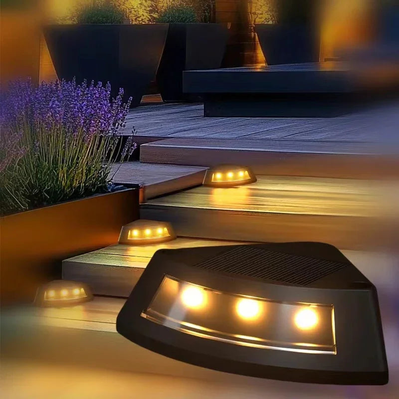 Solar Step Lights for Outside, Stair Light Waterproof IP65, Outdoor for Yard, Porch, Front Door, Patio, Deck