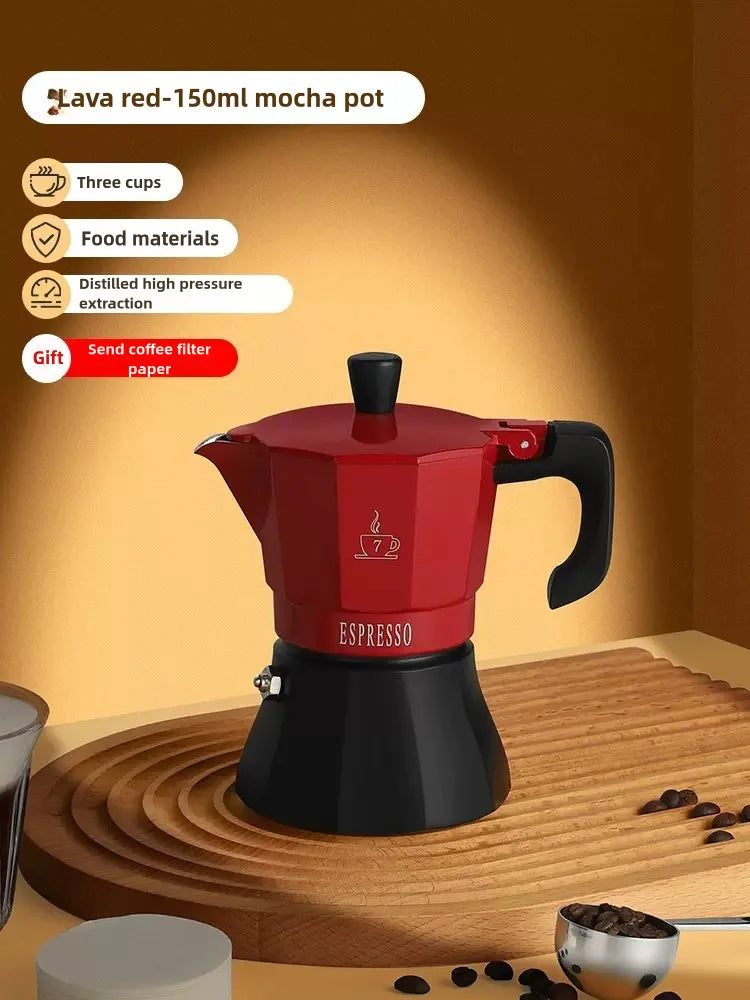 150ml / 300ml Stovetop Espresso Maker – Italian Moka Pot Coffee Maker