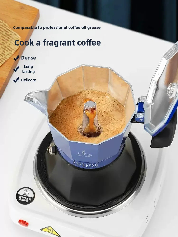 150ml / 300ml Stovetop Espresso Maker – Italian Moka Pot Coffee Maker