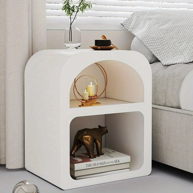 Nordic ins bedside table white decorative small side cabinet modern bedroom cave storage cabinet mini small cabinet