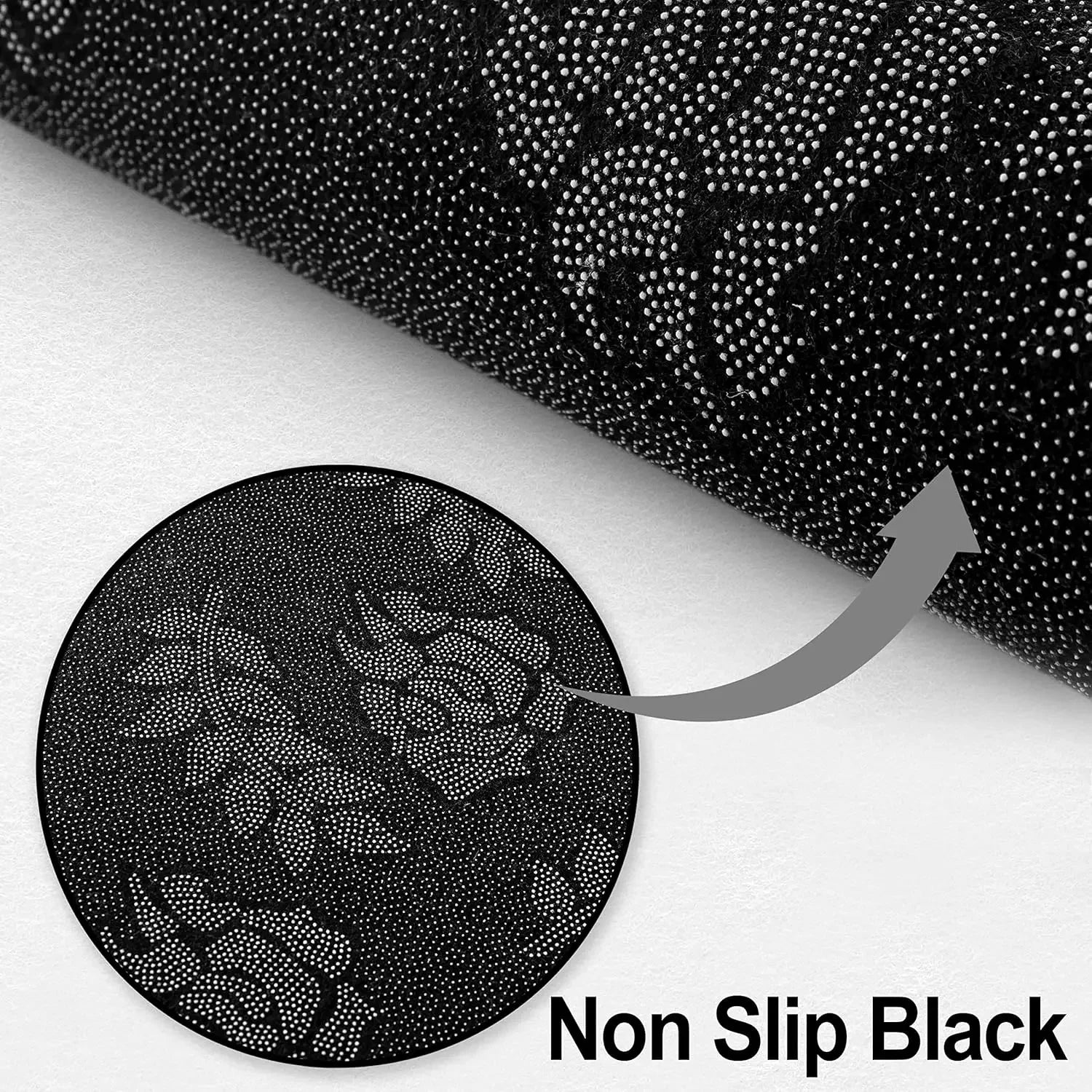 VIKAMA Simple Lines Semi-Circular Carpet Durable And Easy To Clean Home Bedroom Bedside Rug Entrance Doormat Home Decor