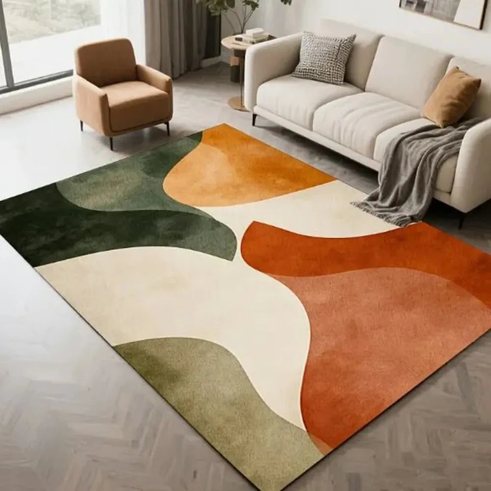 VIKAMA Modern Floor Mat Non-Slip Rug Suitable for Living Room, Bedroom, Office Comfortable Rug Printed Mat Kitchen Mat